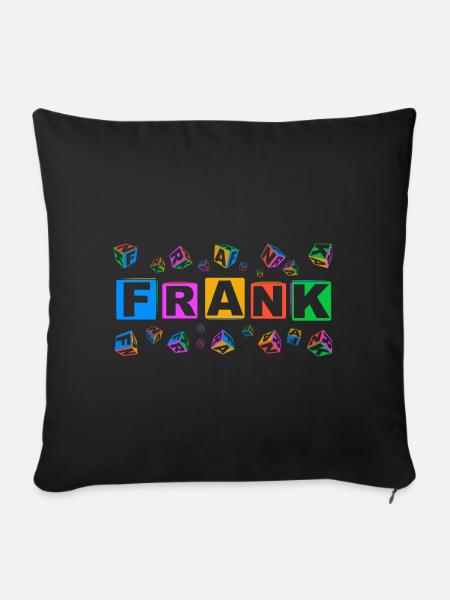 FRANK colourful cubes - Sofakissenbezug 45 x 45 cm - Schwarz