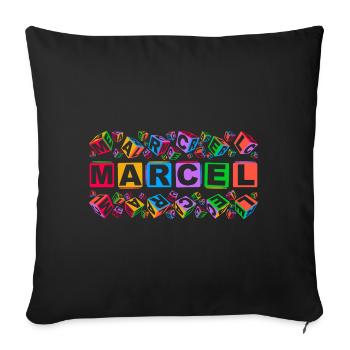 MARCEL colourful cubes - Sofakissenbezug 45 x 45 cm - Schwarz - Vorne