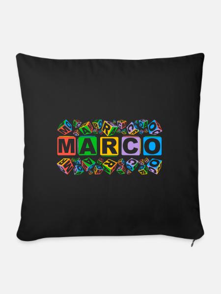 MARCO colourful cubes - Sofakissenbezug 45 x 45 cm - Schwarz