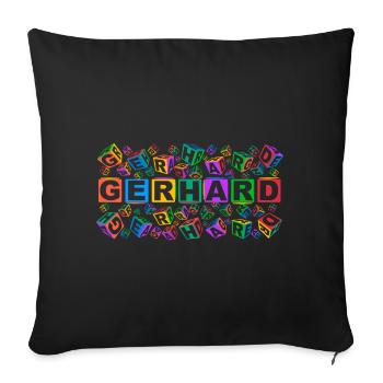 GERHARD colourful cubes - Sofakissenbezug 45 x 45 cm - Schwarz - Vorne