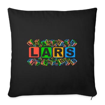 LARS colourful cubes - Sofakissenbezug 45 x 45 cm - Schwarz - Vorne