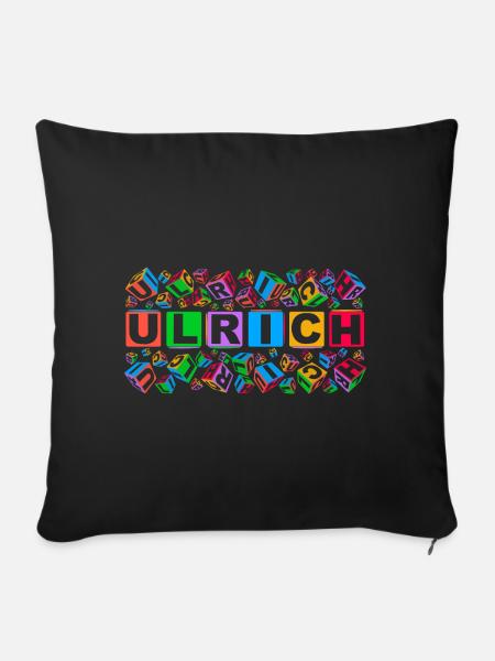 ULRICH colourful cubes - Sofakissenbezug 45 x 45 cm - Schwarz