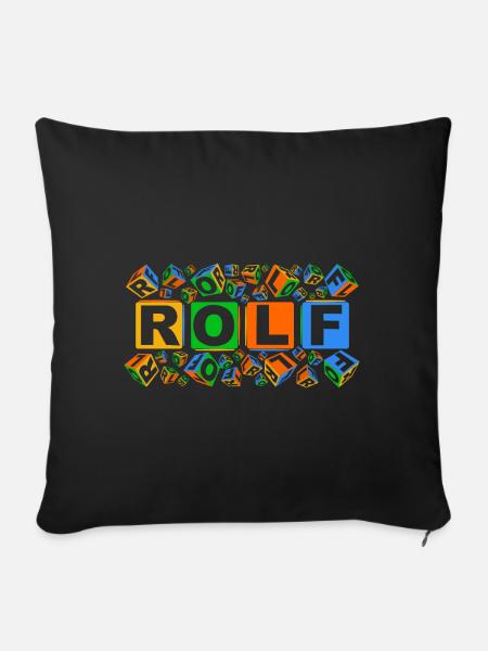 ROLF colourful cubes - Sofakissenbezug 45 x 45 cm - Schwarz