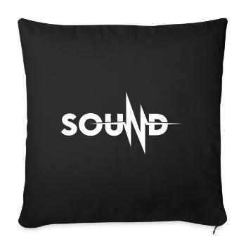 Son - Housse de coussin décorative 45 x 45 cm - noir - Devant