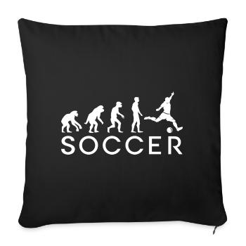 Football Evolution Soccer Team European Championship World Cup 2024 - Sofa pillowcase 17,3'' x 17,3'' (45 x 45 cm) - black - Front