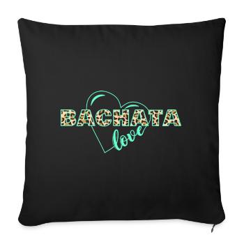 Bachata Love Animal Print - Sofa pillowcase 17,3'' x 17,3'' (45 x 45 cm) - black - Front