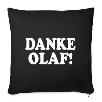 Danke olaf - Sofakissenbezug 45 x 45 cm - Schwarz - Vorne