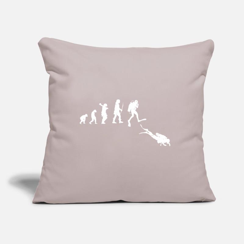 Evolution of Human Progress Illustration Sofa pillowcase 17,3'' x 17,3'' (45 x 45 cm)