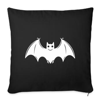 Chauve-souris - Housse de coussin décorative 45 x 45 cm - noir - Devant