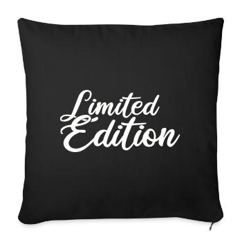 Édition limitée - Housse de coussin décorative 45 x 45 cm - noir - Devant