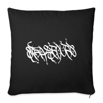 Urban Graffiti Strasbourg T-Shirt - Sofa pillowcase 17,3'' x 17,3'' (45 x 45 cm) - black - Front