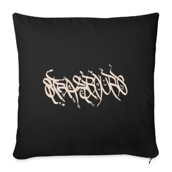 Urban Strasbourg Graffiti T-Shirt - Sofa pillowcase 17,3'' x 17,3'' (45 x 45 cm) - black - Front
