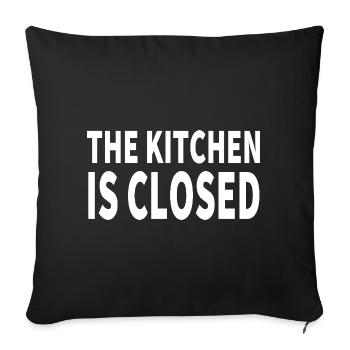 Gâteau - Housse de coussin décorative 45 x 45 cm - noir - Devant