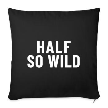 Half So Wild Denglish - Housse de coussin décorative 45 x 45 cm - noir - Devant