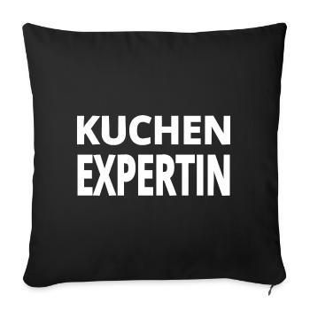 Gâteau - Housse de coussin décorative 45 x 45 cm - noir - Devant