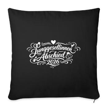 Bachelorette Party 2026 Bachelorette Party - Sofa pillowcase 17,3'' x 17,3'' (45 x 45 cm) - black - Front