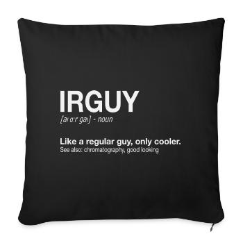 FTIR Infrared Spectroscopy Guy Chemie - Sofa pillowcase 17,3'' x 17,3'' (45 x 45 cm) - black - Front