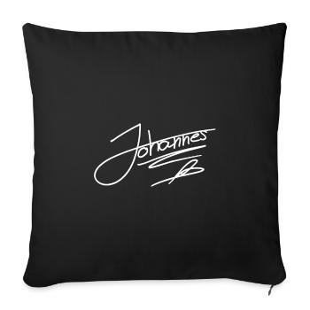 Johannes Signatur collection  - Sofakissenbezug 45 x 45 cm - Schwarz - Vorne