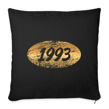 Métaux précieux 1993 - Housse de coussin décorative 45 x 45 cm - noir - Devant