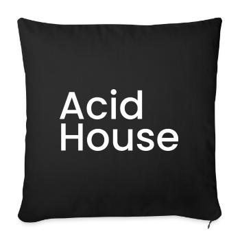 Acid Haus - Sofakissenbezug 45 x 45 cm - Schwarz - Vorne
