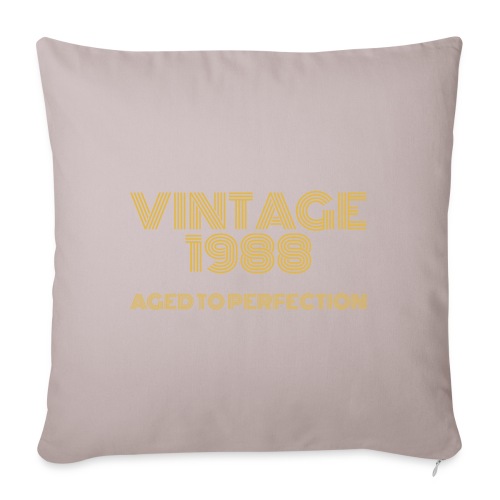 Vintage Pop Art 1988 Birthday. Aged to perfection. - Sofa pillowcase 17,3'' x 17,3'' (45 x 45 cm)