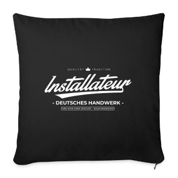 Chemise de montage disant cadeaux - Housse de coussin décorative 45 x 45 cm - noir - Devant