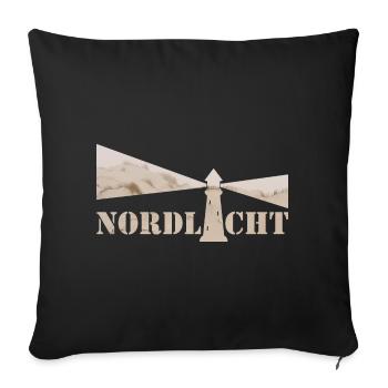 Northern light dune - Sofa pillowcase 17,3'' x 17,3'' (45 x 45 cm) - black - Front