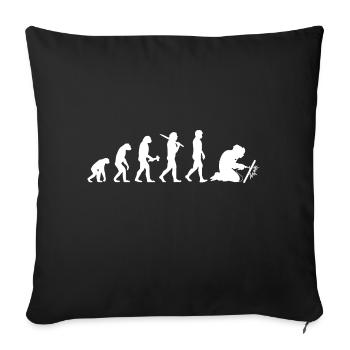 Welder Welding Welding Evolution Gift - Sofa pillowcase 17,3'' x 17,3'' (45 x 45 cm) - black - Front