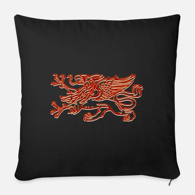 Rostock - Greif - Sofakissenbezug 45 x 45 cm - Schwarz