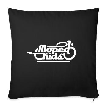 Moped Kids / Mopedkids (V1) - Sofa pillowcase 17,3'' x 17,3'' (45 x 45 cm) - black - Front