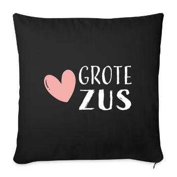 Big Sister - Sisters Women Dutch - Sofa pillowcase 17,3'' x 17,3'' (45 x 45 cm) - black - Front