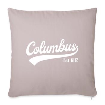 Columbus Ohio - Sofa pillowcase 17,3'' x 17,3'' (45 x 45 cm) - light taupe - Front