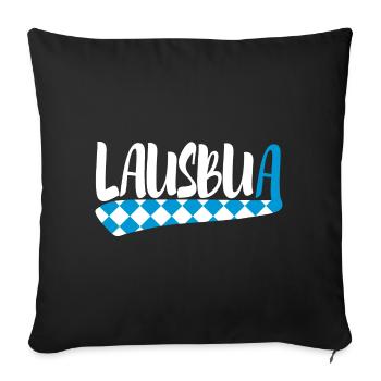 Lausbua - Sofakissenbezug 45 x 45 cm - Schwarz - Vorne