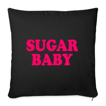 Sugar baby - Sofa pillowcase 17,3'' x 17,3'' (45 x 45 cm) - black - Front