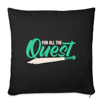 LARP live-action role-playing game - Sofa pillowcase 17,3'' x 17,3'' (45 x 45 cm) - black - Front