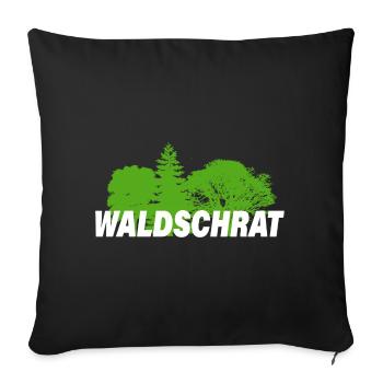 WALDSCHRAT - Sofakissenbezug 45 x 45 cm - Schwarz - Vorne