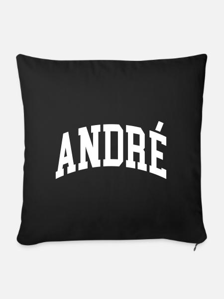 André - Sofakissenbezug 45 x 45 cm - Schwarz