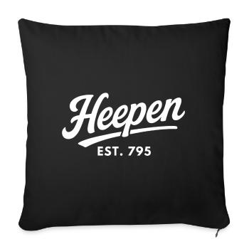 Heepen Est 795 Bielefeld - Sofakissenbezug 45 x 45 cm - Schwarz - Vorne