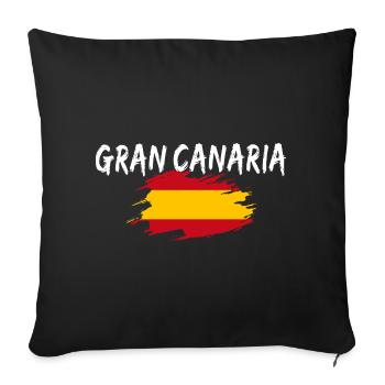 Gran Canaria Island Spain - Sofa pillowcase 17,3'' x 17,3'' (45 x 45 cm) - black - Front