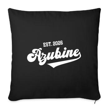 Trainee est. 2026 Start of apprenticeship trainee - Sofa pillowcase 17,3'' x 17,3'' (45 x 45 cm) - black - Front