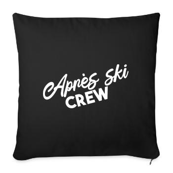 Après Ski Crew Party Vibes - Sofa pillowcase 17,3'' x 17,3'' (45 x 45 cm) - black - Front