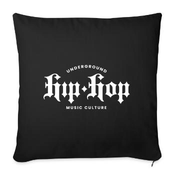 Underground Gothic Music Tee - Sofa pillowcase 17,3'' x 17,3'' (45 x 45 cm) - black - Front