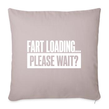 Chargement de pets s’il vous plaît attendez pet drôle - Housse de coussin décorative 45 x 45 cm - taupe clair - Devant