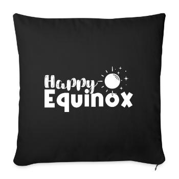 Happy Equinox Easter Ostara - Sofa pillowcase 17,3'' x 17,3'' (45 x 45 cm) - black - Front