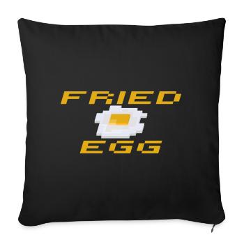 SBDesigns - Fried Egg / Fried Egg - Sofa pillowcase 17,3'' x 17,3'' (45 x 45 cm) - black - Front