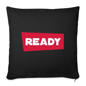 ready - Sofakissenbezug 45 x 45 cm - Schwarz - Vorne