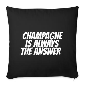 Dicton - Housse de coussin décorative 45 x 45 cm - noir - Devant