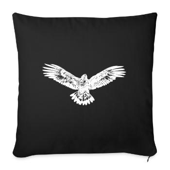 Aigle - Housse de coussin décorative 45 x 45 cm - noir - Devant