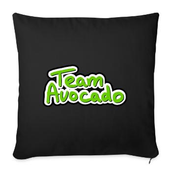 Avocat d'équipe - Housse de coussin décorative 45 x 45 cm - noir - Devant