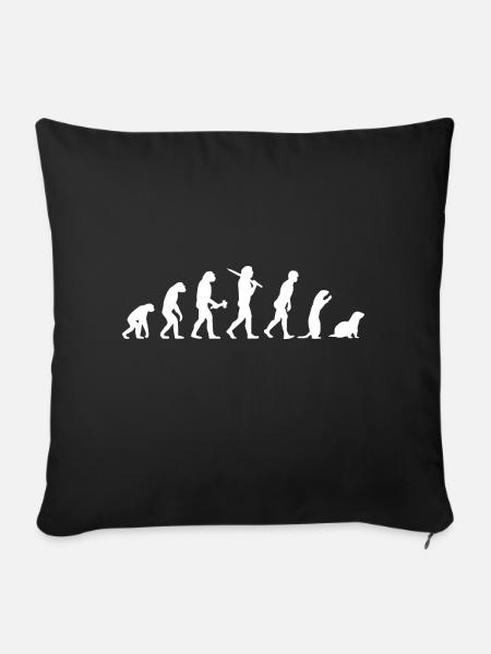Frettchen Ferrets Ferret Haustier Geschenk - Sofakissenbezug 45 x 45 cm - Schwarz